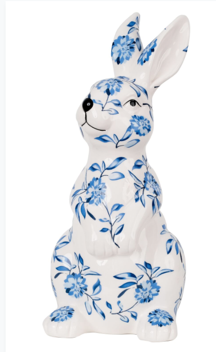 Papa Blue and White Bunny
