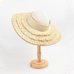 
                  
                    Raffia Fringe Visor Hat
                  
                