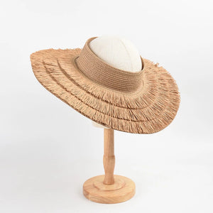 
                  
                    Raffia Fringe Visor Hat
                  
                