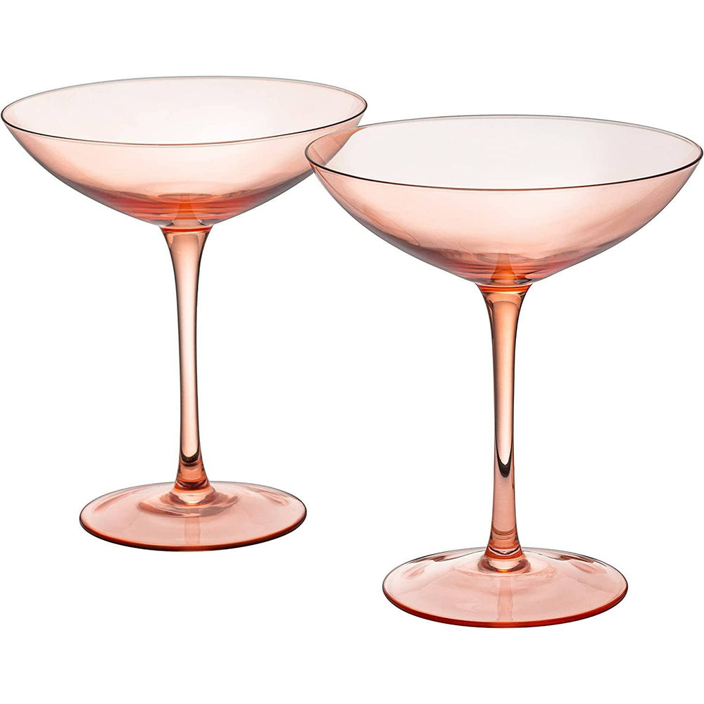 Blush Champagne Coupes (Set of 2)