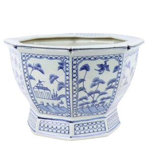 
                  
                    Village Scene Chinoiserie Planter
                  
                