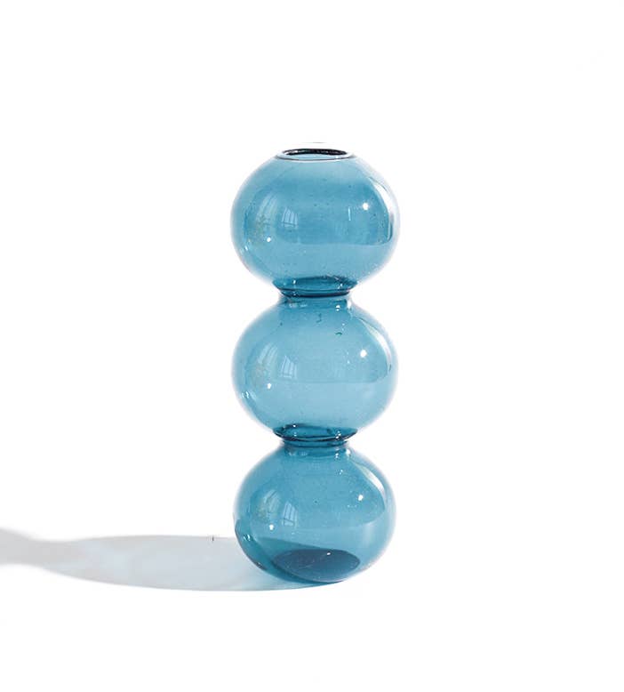 Mid-Century Modern Hand Turned Glass Vase