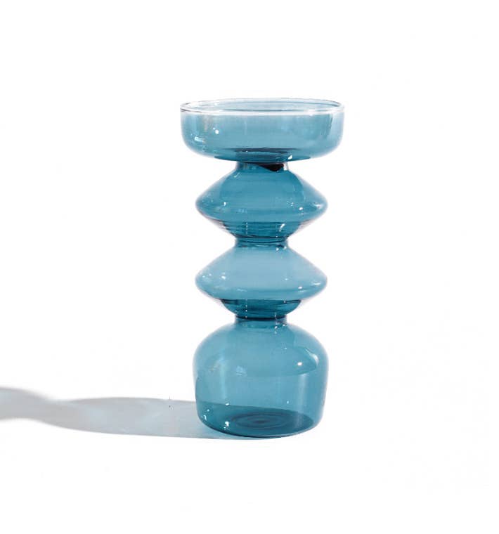 Mid-Century Modern Hand Turned Glass Vase