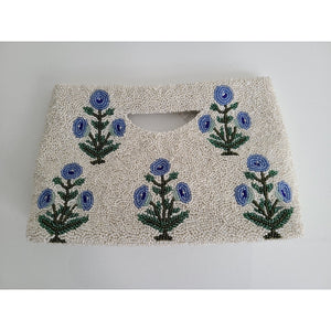 
                  
                    Block Print Beaded Clutch
                  
                