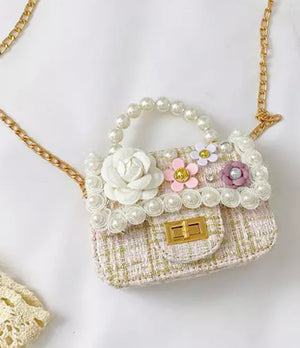 
                  
                    Girl’s Floral Tweed Handbag
                  
                