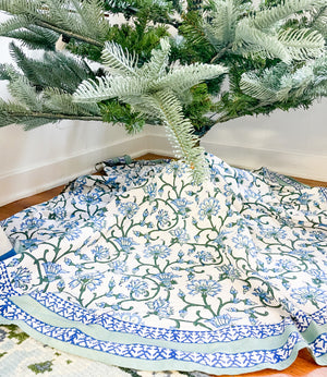 
                  
                    Pre-Order Block Print Christmas Tree Skirt
                  
                